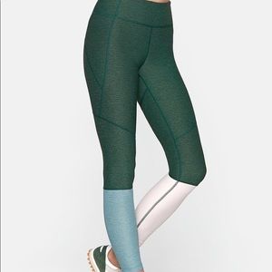OUTDOOR VOICES DIPPED WARM UP LEGGINGS